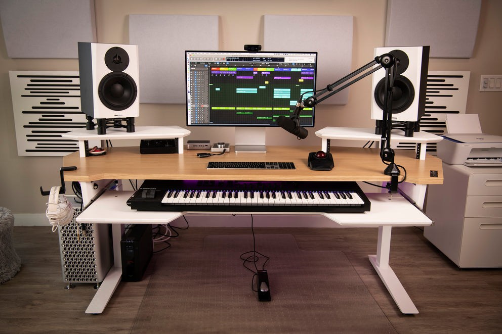 Pro line series - StudioDesk Home recording studio setup, Music studio room, Home studio music