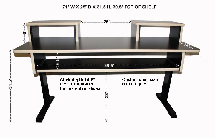 Az Razorback Keyboard AZ-B Keyboard Studio Desk | AZ Studio Workstations