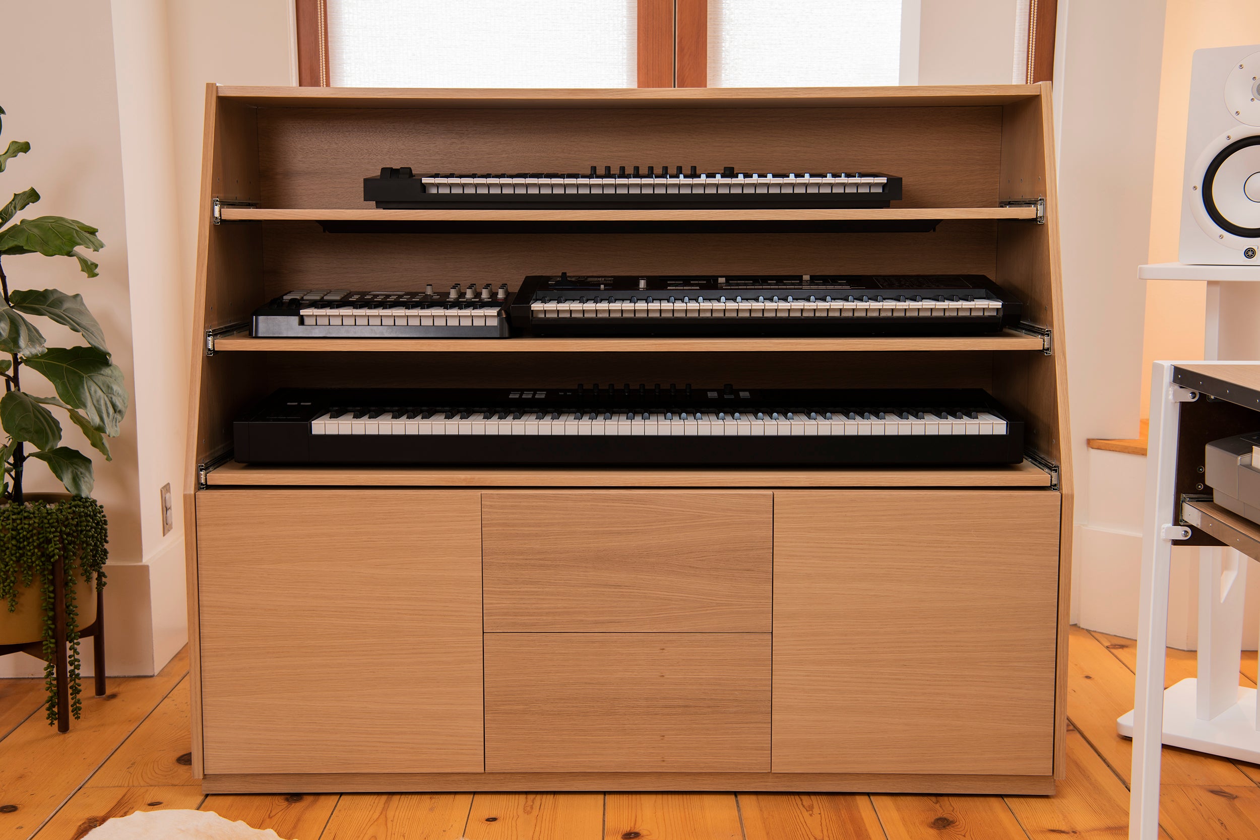 Grand Keyboard Storage Cabinet | AZ Studio Workstations