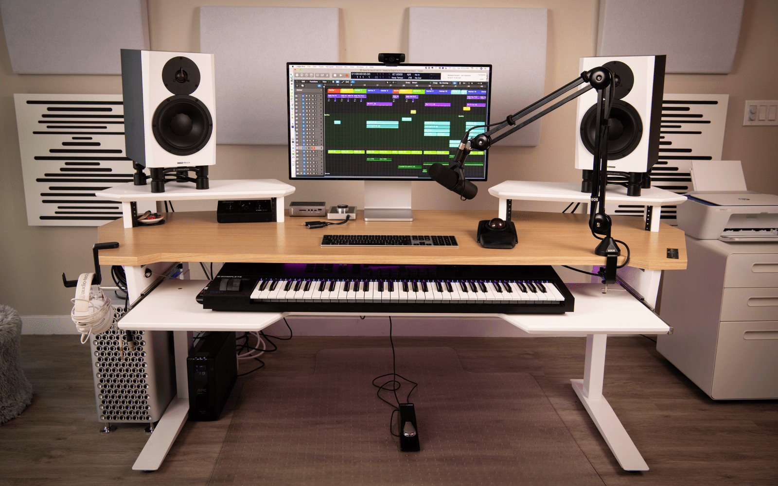 Small recording hot sale studio desk